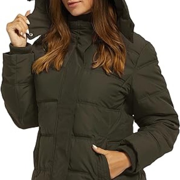 Women's Hooded‎ Warm Winter Coat Quilted Thicken Puffer Jacket with Removable - Picture 4 of 6